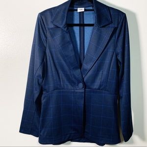 CABI Blue Check Blazer 5475 Spring 2019